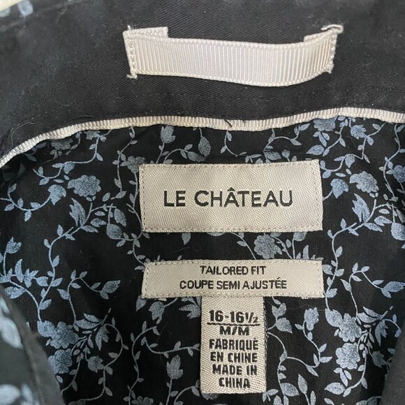 Le Chateau Men's M Tailored Fit 16-16 1/2 Rose Vineyard Button Up Dress Shirt - Picture 4 of 9